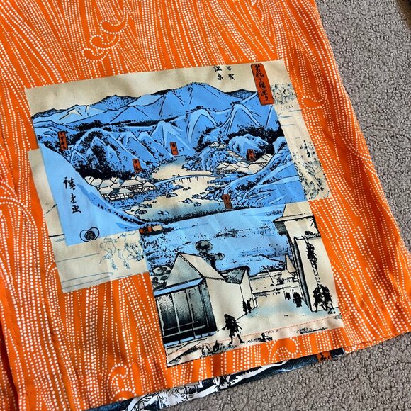 Vintage Phat Farm Men’s Button Up Shirt Japanese Shogun Shirt Sz XL Samurai Y2K - Picture 8 of 11